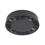 Kelissa LED Round Plafonieră de Exterior IP65 Black - Lucande