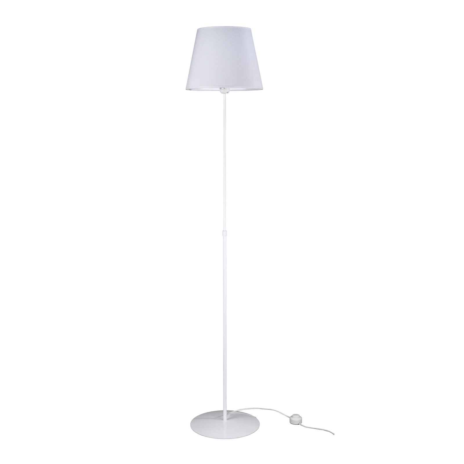 Aluminor Store gulvlampe, hvit/hvit