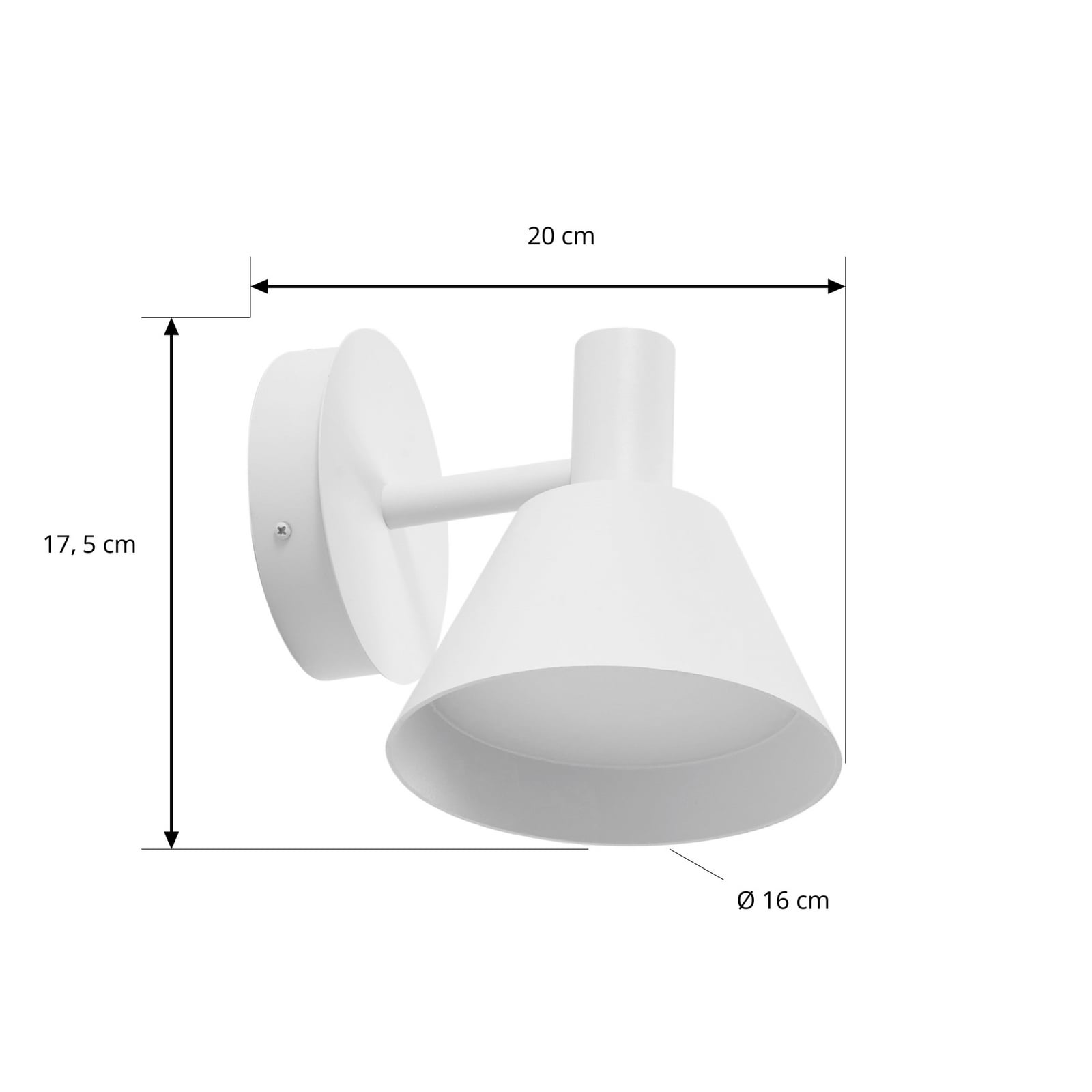 Tabena LED-Außenwandleuchte, weiß matt, IP44, CCT - Lucande