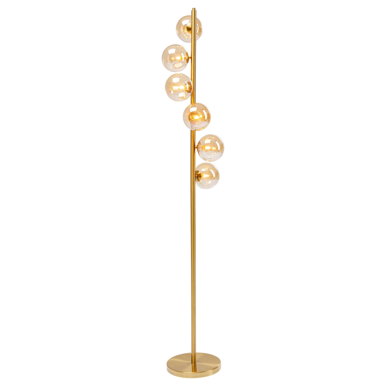 KARE Scala Balls lámpara de pie, 6 luces, oro