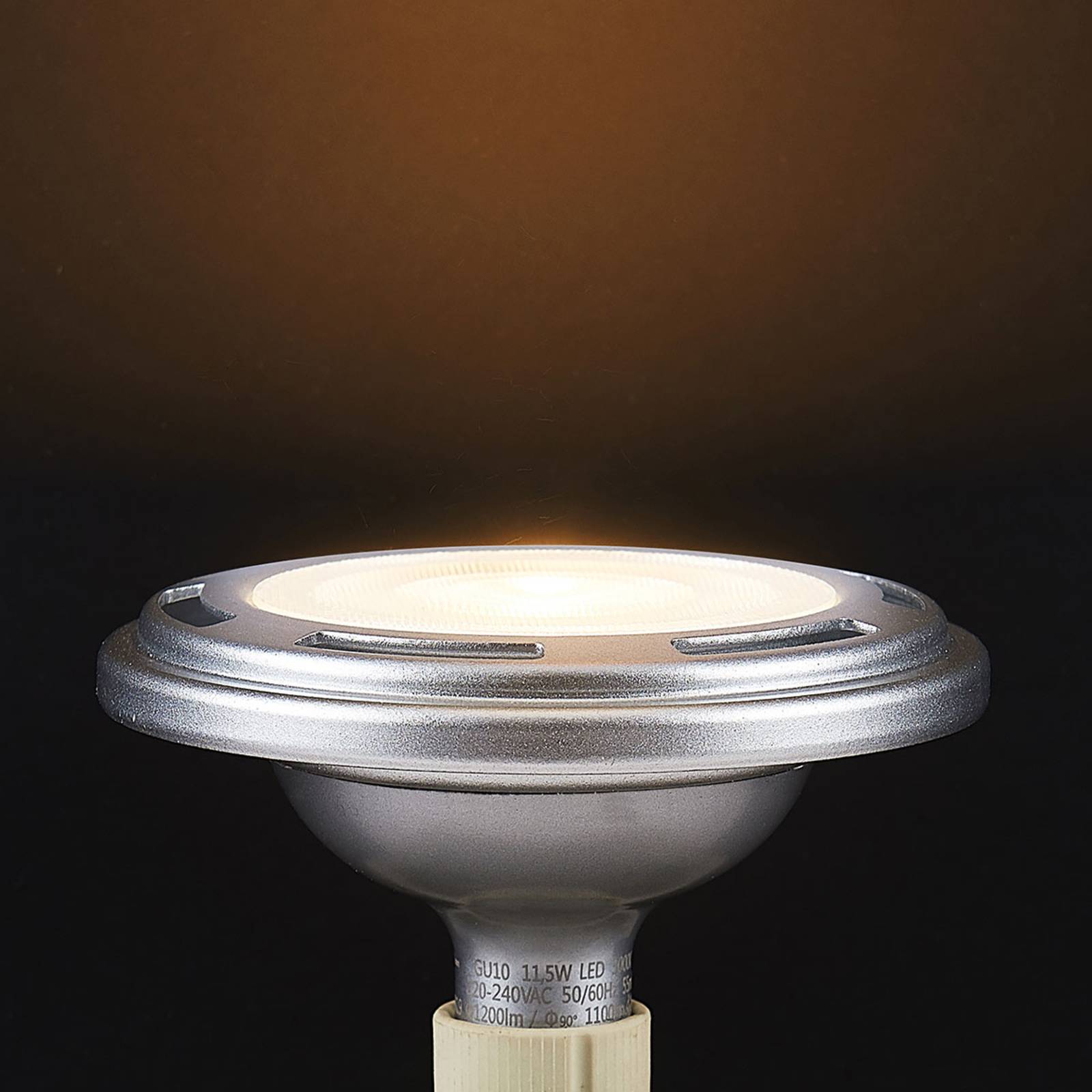 Levně LED reflektor GU10 ES111 11,5W stmívací stříbrná