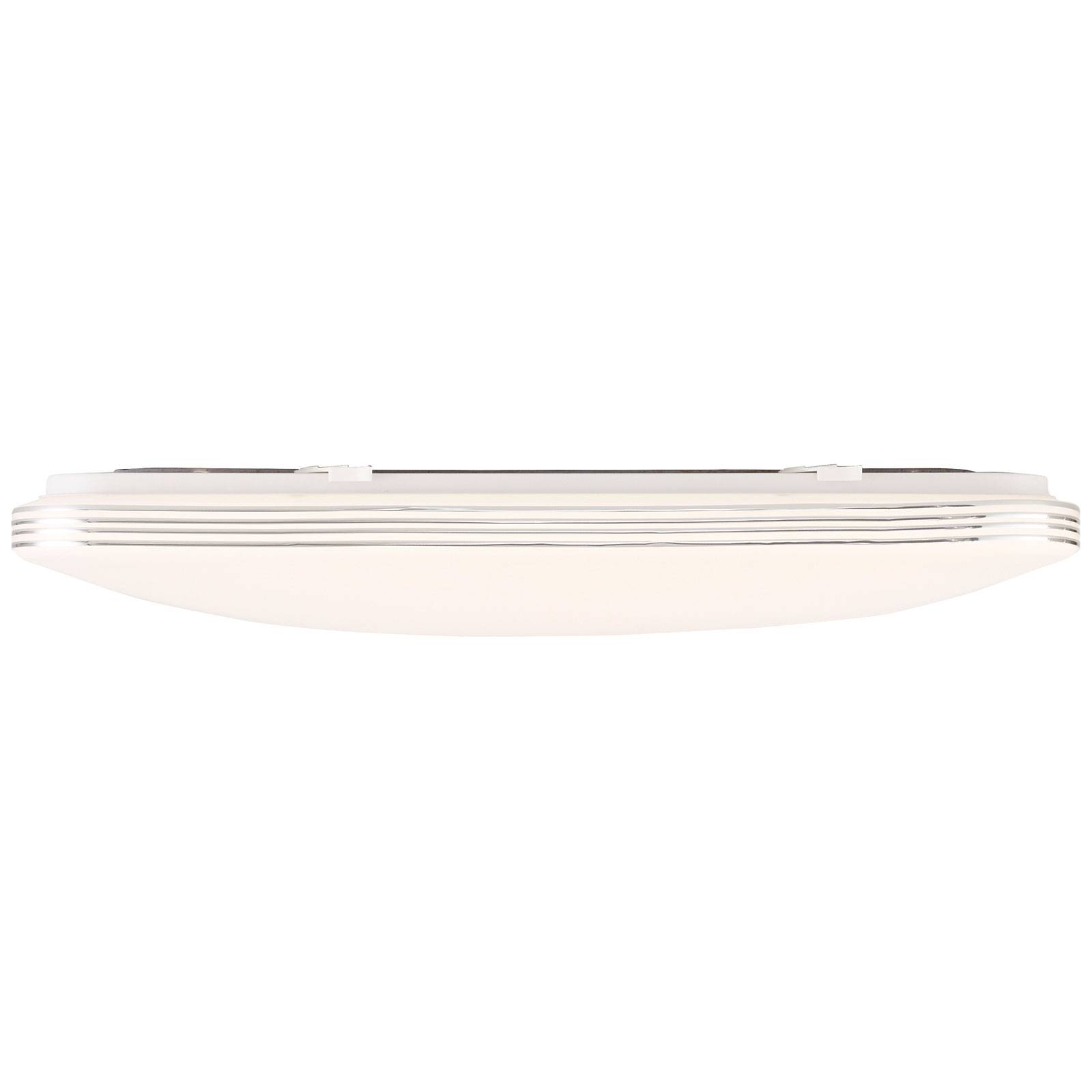 LED-taklampe Ariella i hvit/krom 54 x 54 cm