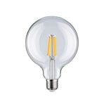 Paulmann LED-globepære med glødetråd, E27, G125, 9 W, 2700 K, klar, dimbar