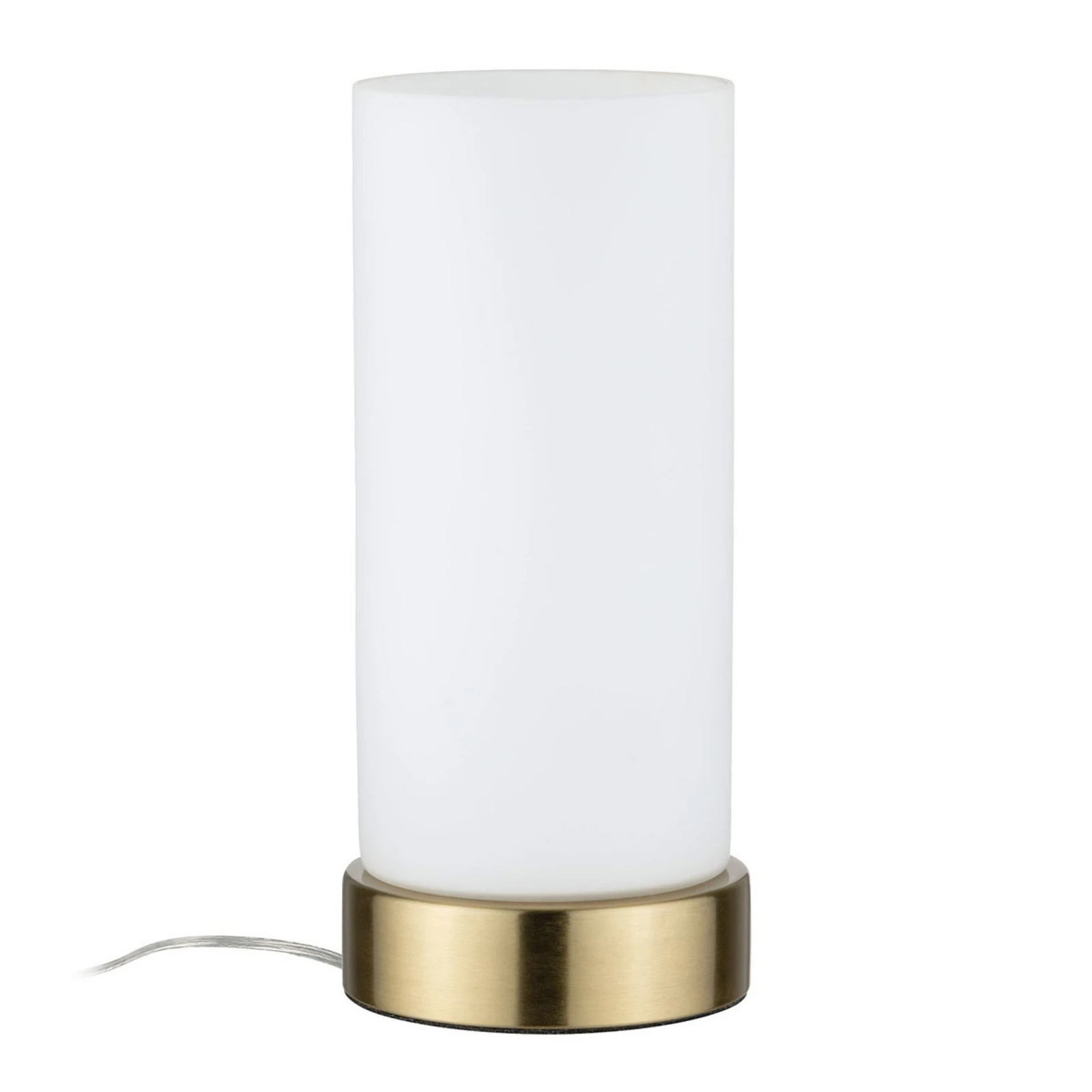 Paulmann stolná lampa Pinja mosadz/opál