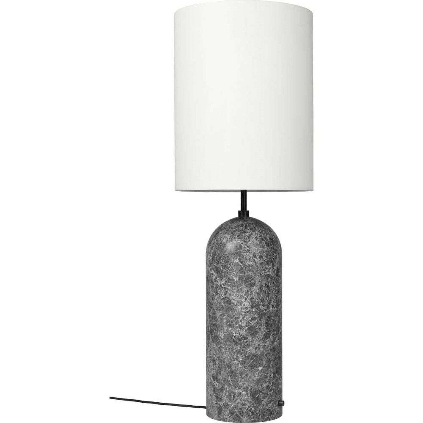 Gravity XL High Floor Lamp Grey Marble/White - GUBI