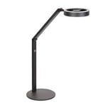 LED-Tischleuchte Ringlux, schwarz, Metall, verstellbar