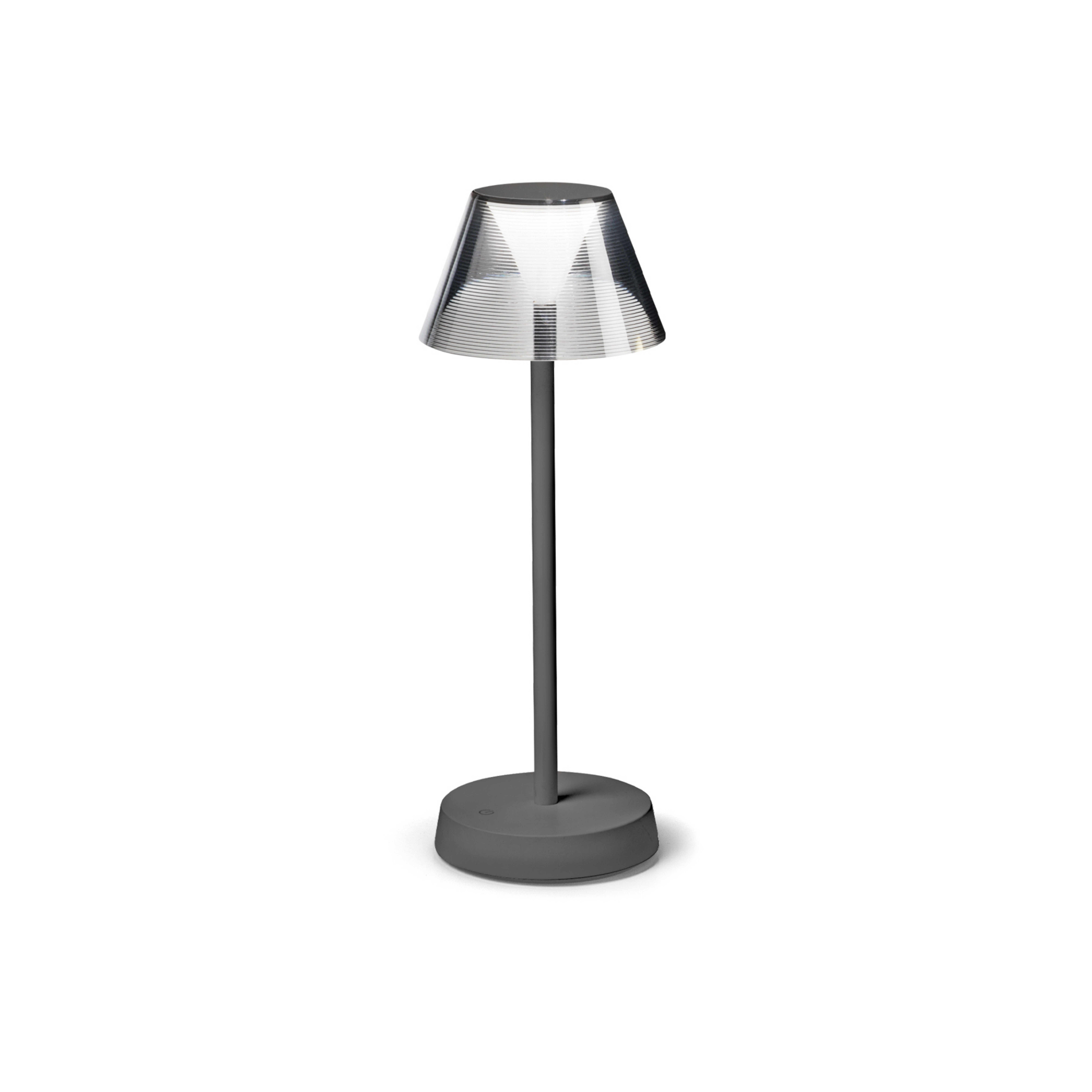 Ideal Lux Lolita LED-Terrassenleuchte, Akku, grau