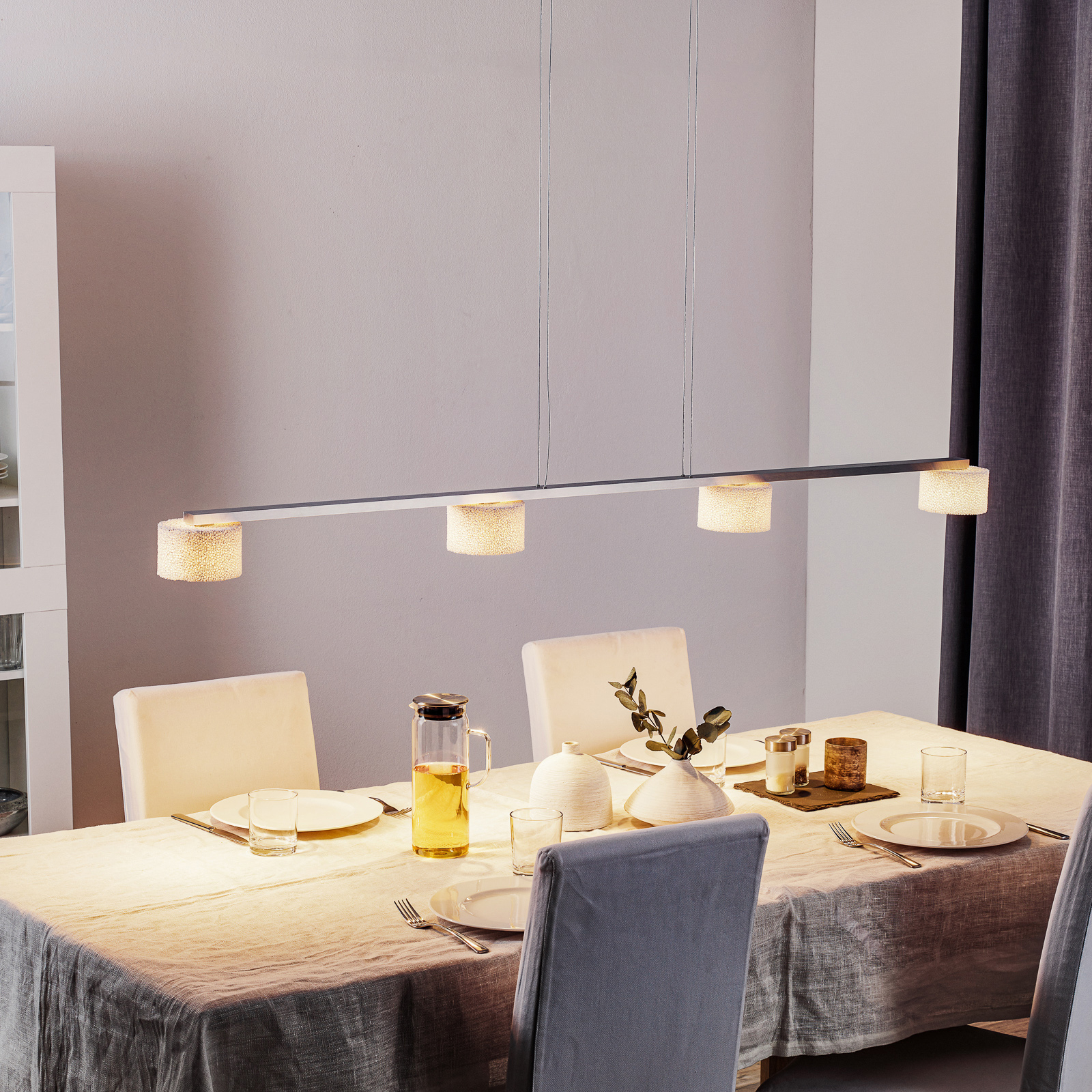 Reef 4 LED Lampa Wisząca Polished/White - Serien Lighting