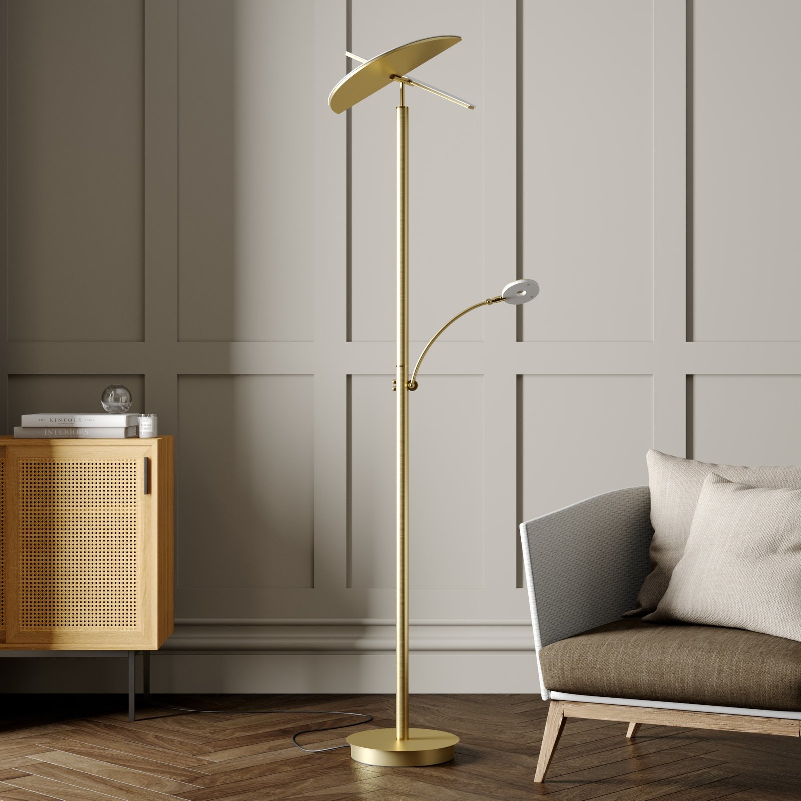 Anniki LED Floor Lamp Brass - Lucande
