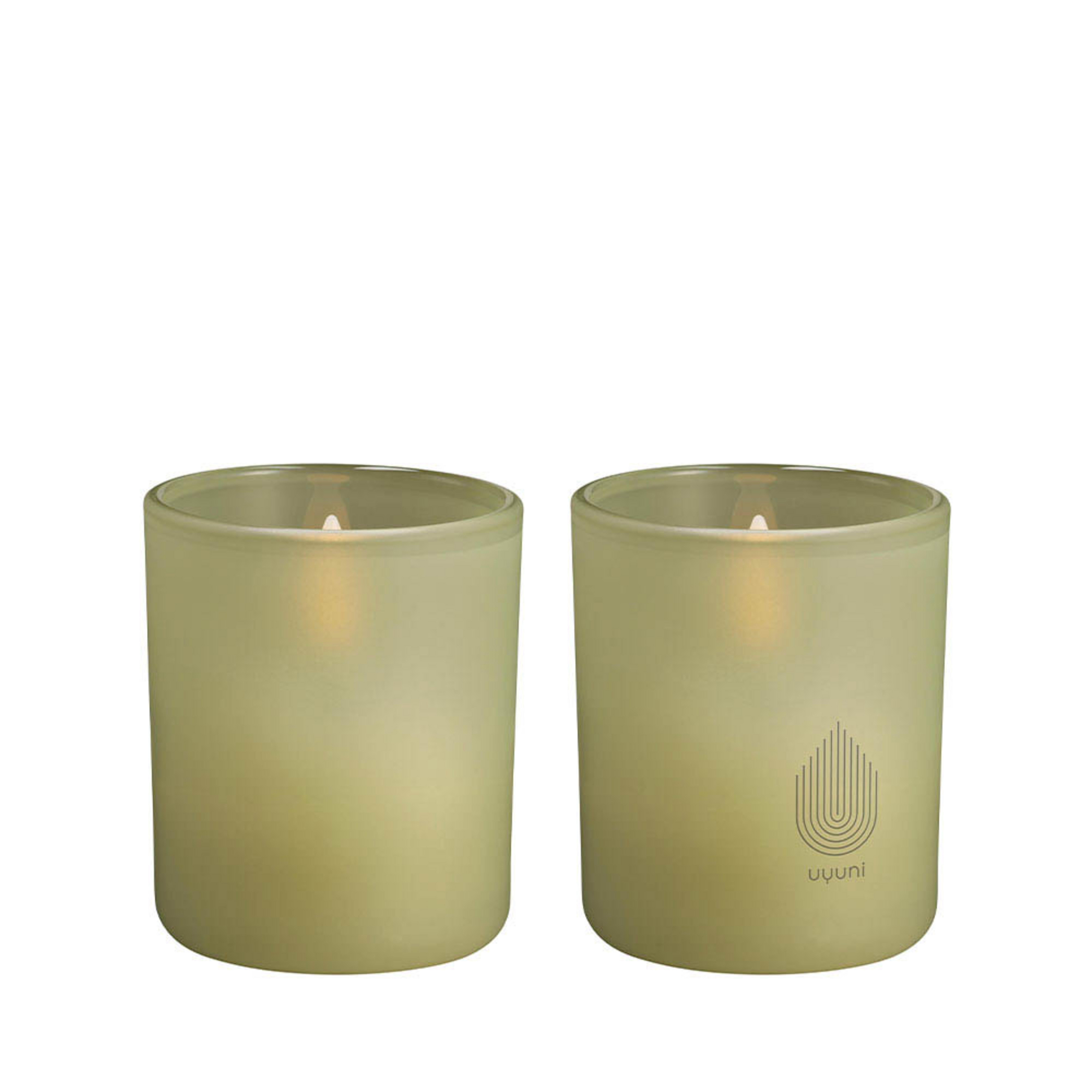 Glass Light 2-pack 6x7 cm Light Green Leaf - Uyuni Lighting