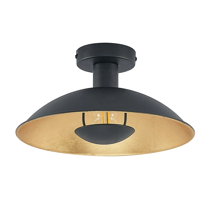 Lindby - Narisara Plafonnier Ø30 Black/Gold