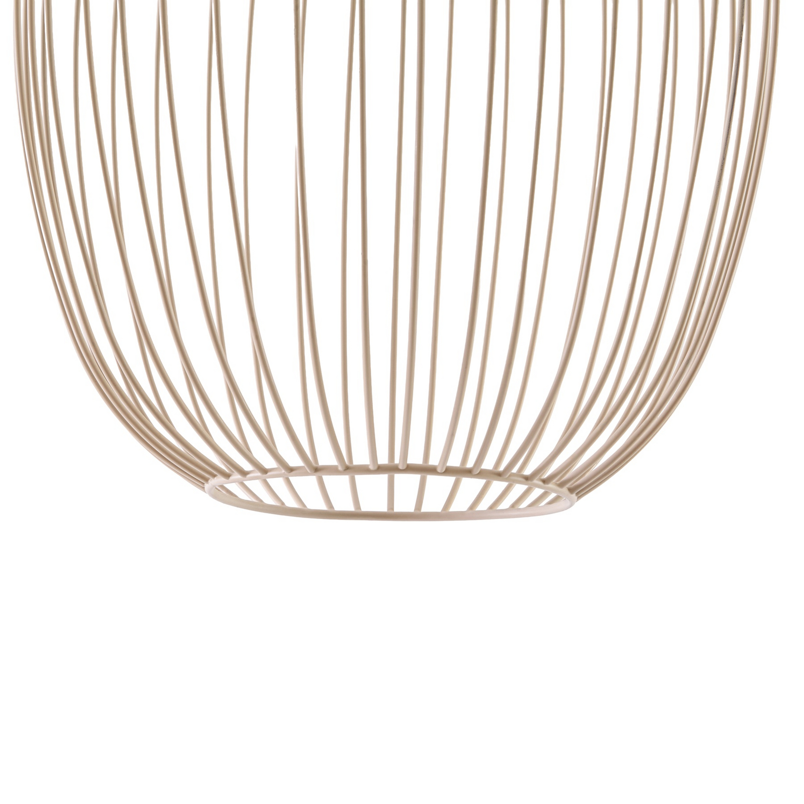 Lucande Richi LED-riippuvalaisin, beige, 40 cm, himmennettävä