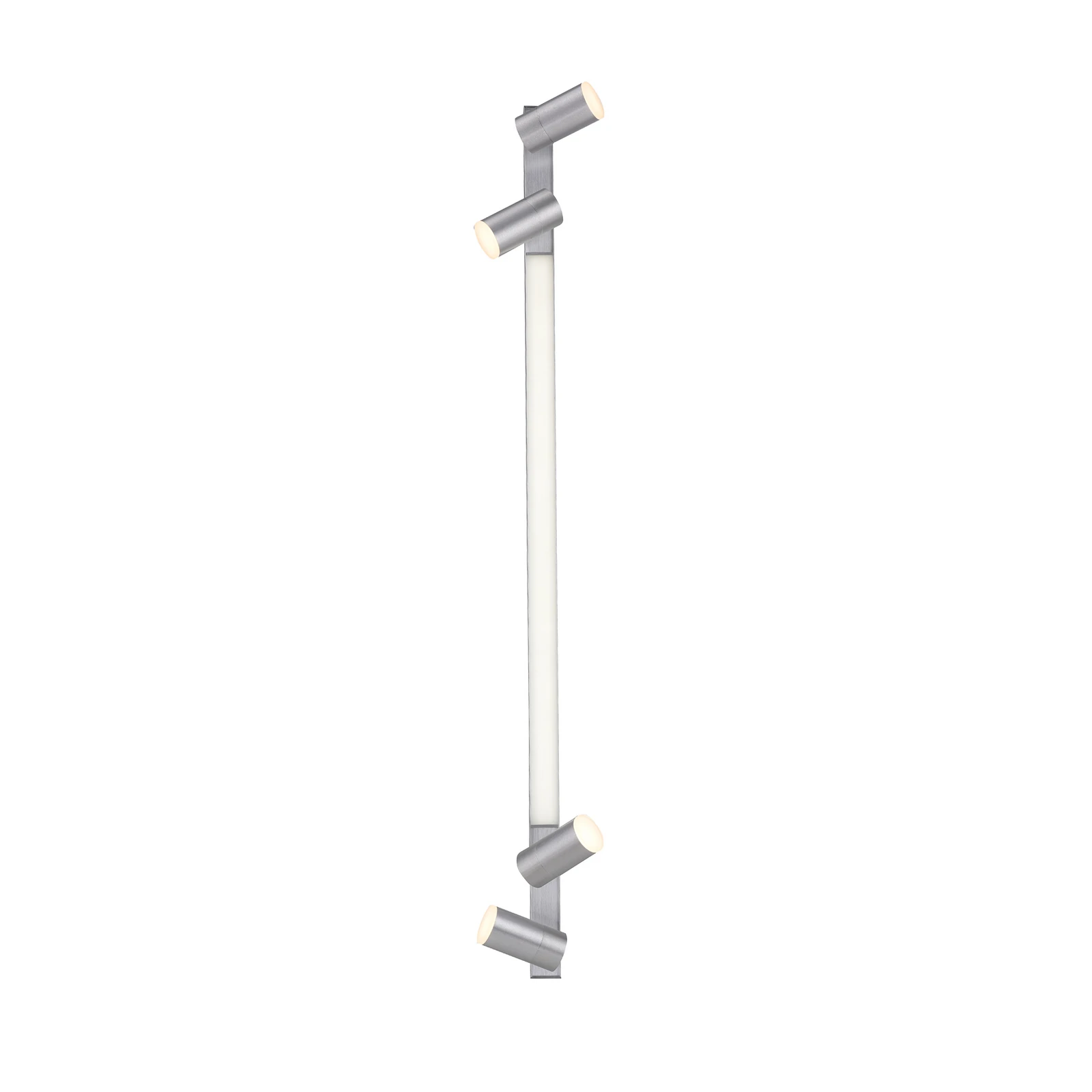 Plafonnier LED PURE Lines, 120 cm, argent, télécommande