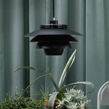 Dyberg Larsen Ejka závesná lampa z kovu, čierna