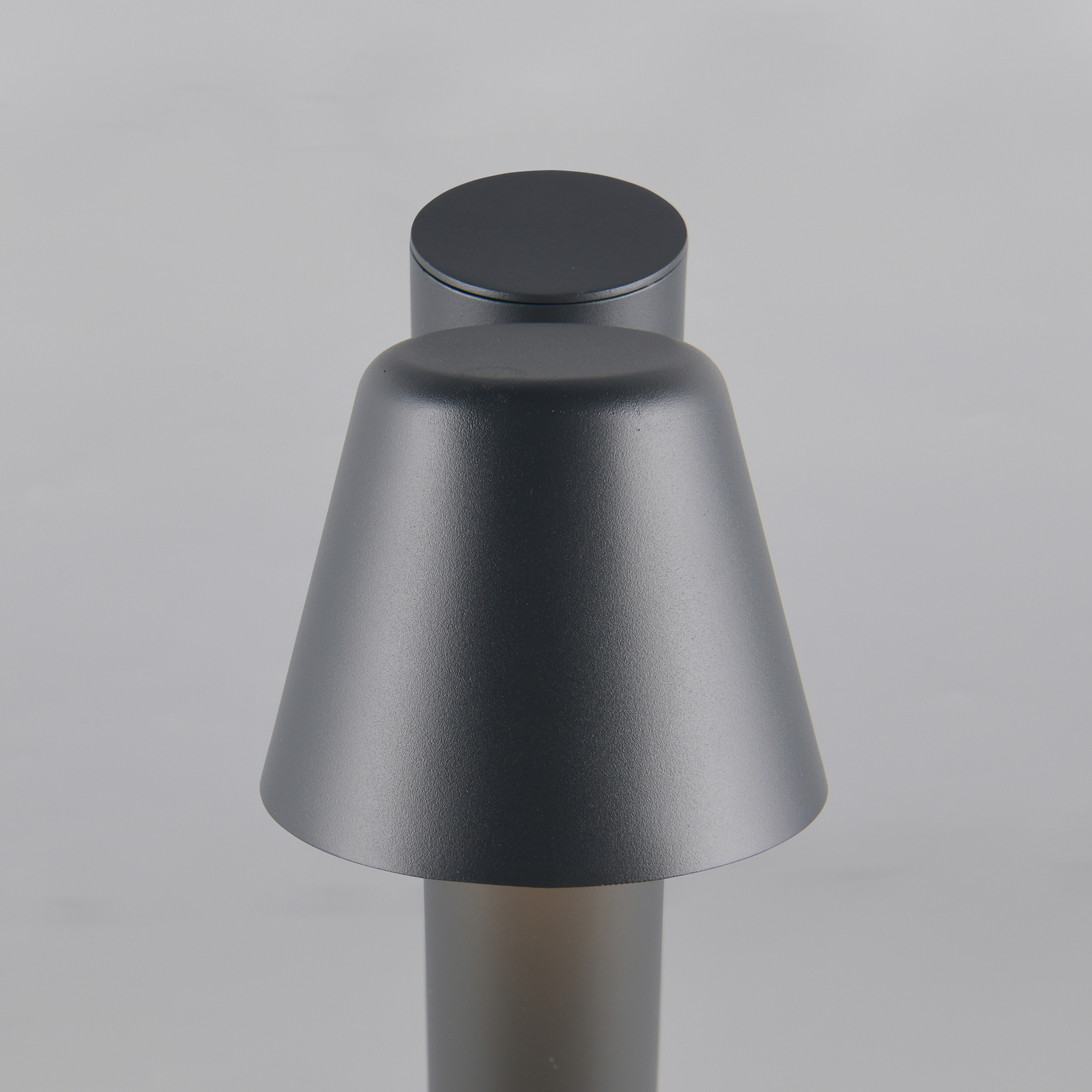 Bornes lumineuses Beni, noir mat, hauteur 100 cm, métal