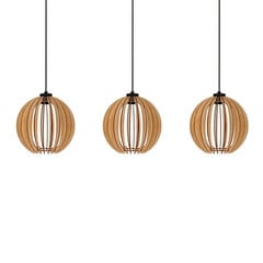 Clay 3 Pendelleuchte Black/Wood - Envostar