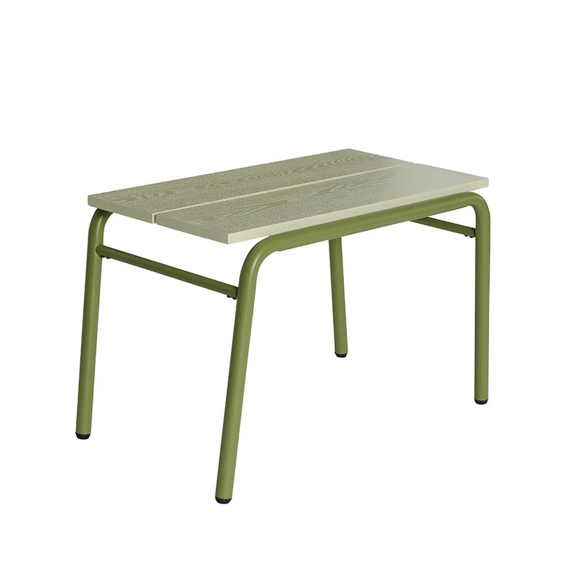 Produktfoto för Hübsch - Koi Bench - Bänk - Grey,Light green - 70x43xh48cm
