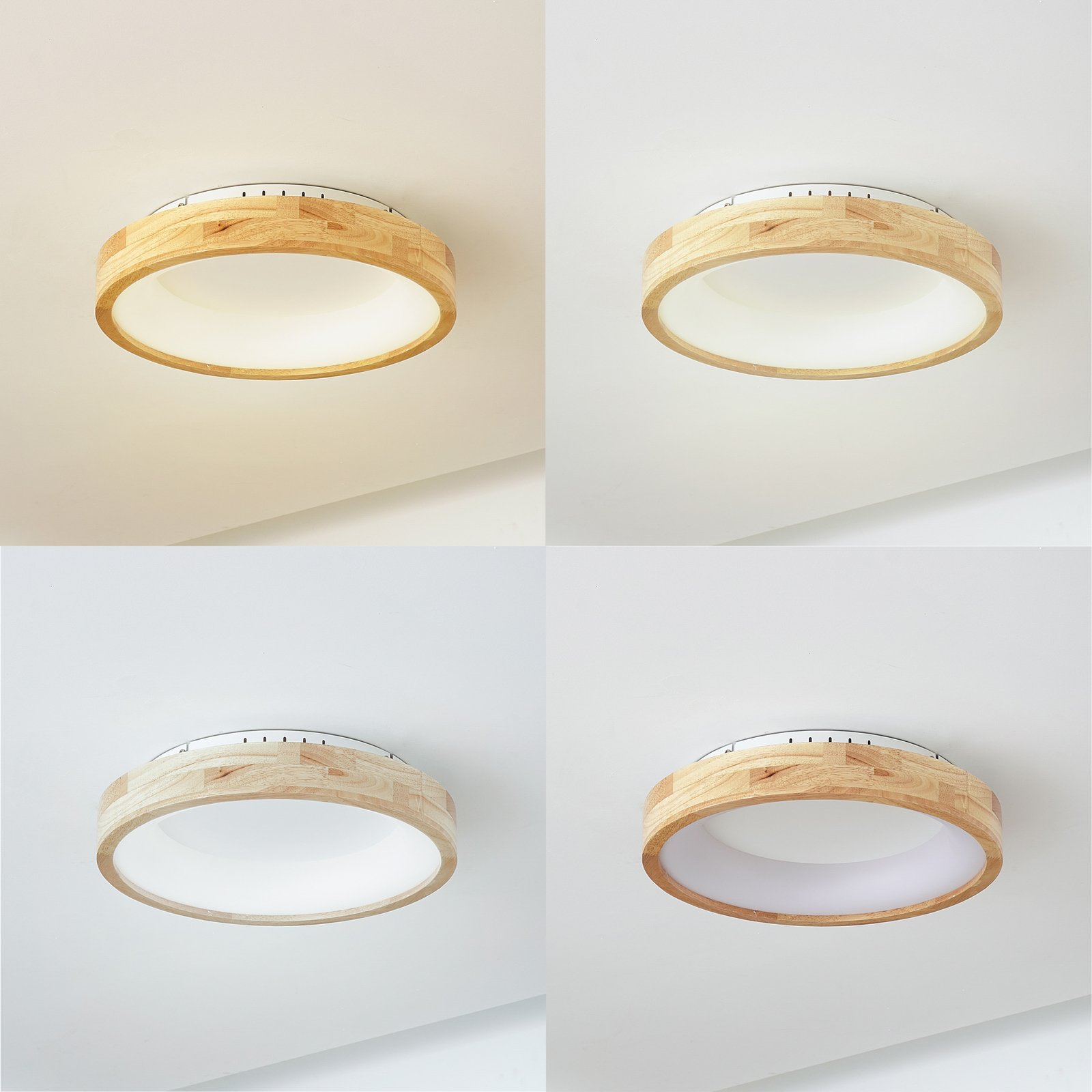 Samvel LED Candeeiro de Teto Ø40 Madeira - Lucande