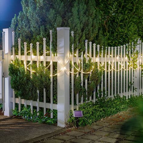 Soldriven LED-ljusslang Premium med 100 LED:er
