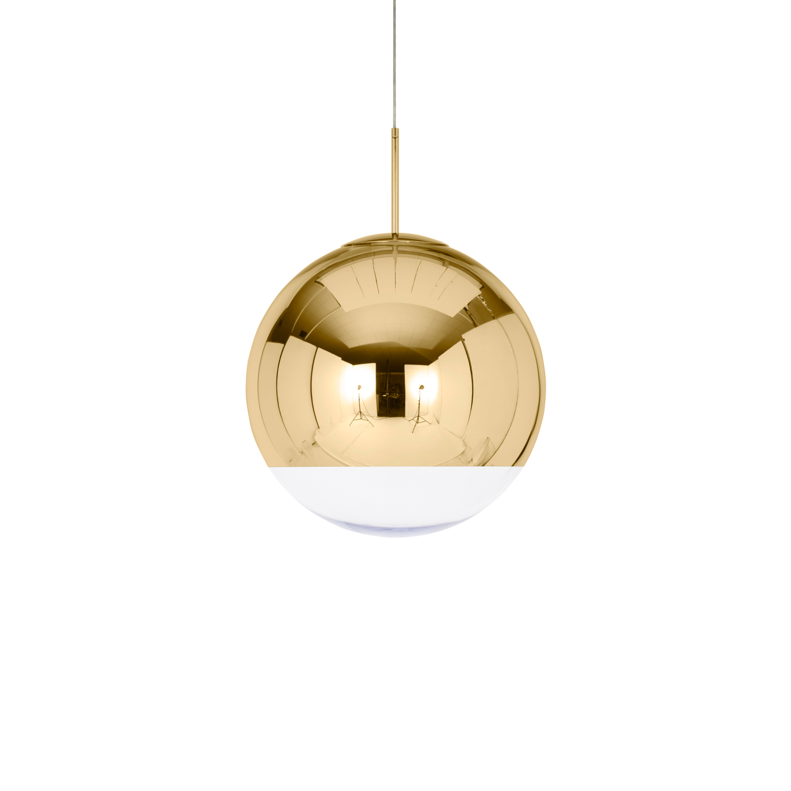 Tom Dixon Mirror Ball żyrandol LED Ø 50 cm złoty