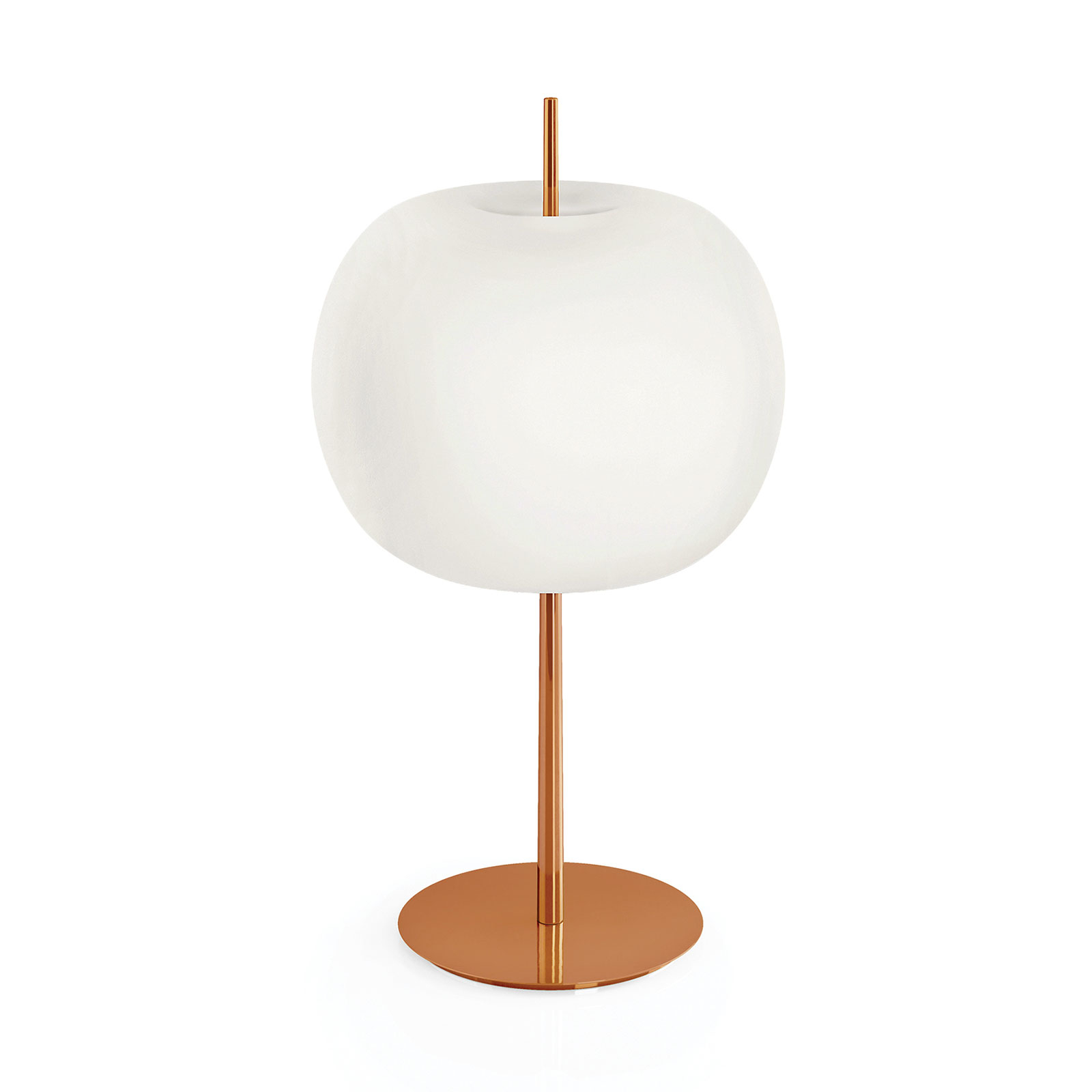 Kundalini Kushi XL lámpara de mesa cobre/blanco