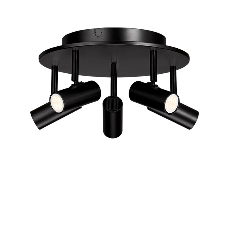 Belid - Cato 5-spot Loftlampe Mat Sort/Mat Sort