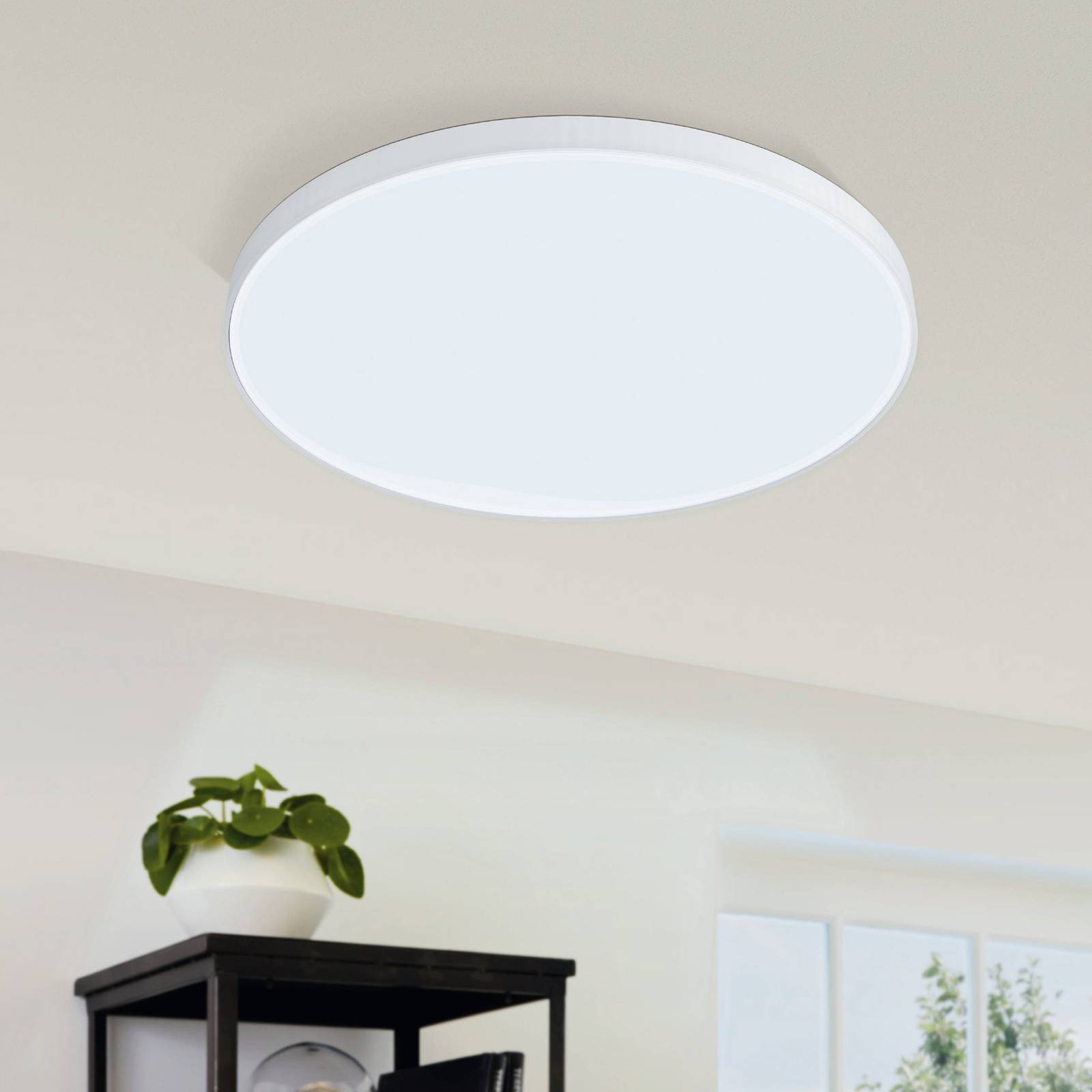EGLO Plafonnier LED Zubieta-A, blanc, Ø60cm