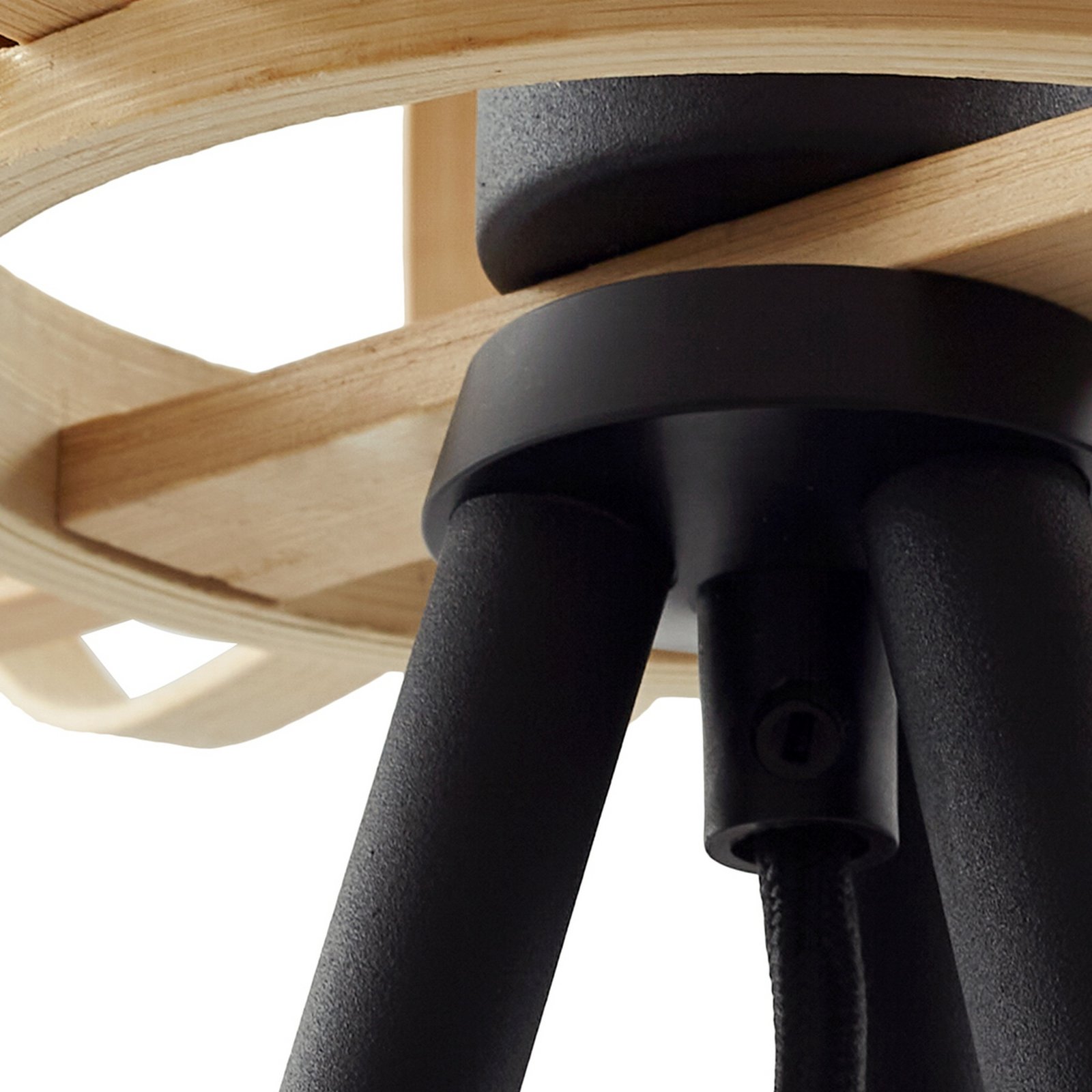 Lielle Stojací Lampa Ø40 Bambus - Lindby