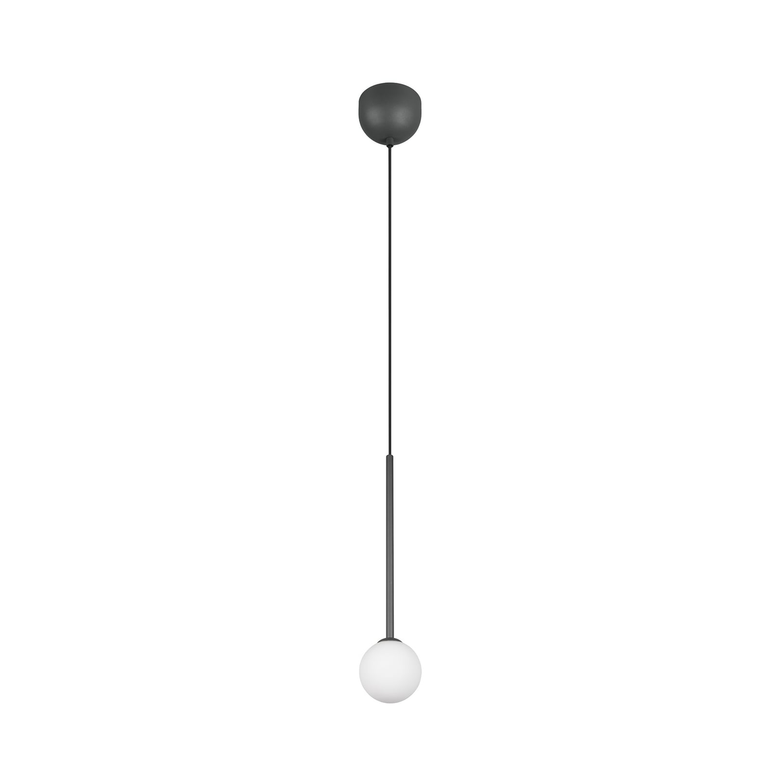 Piekaramā lampa „Firano“, antracīta krāsā, Ø 12 cm, metāls