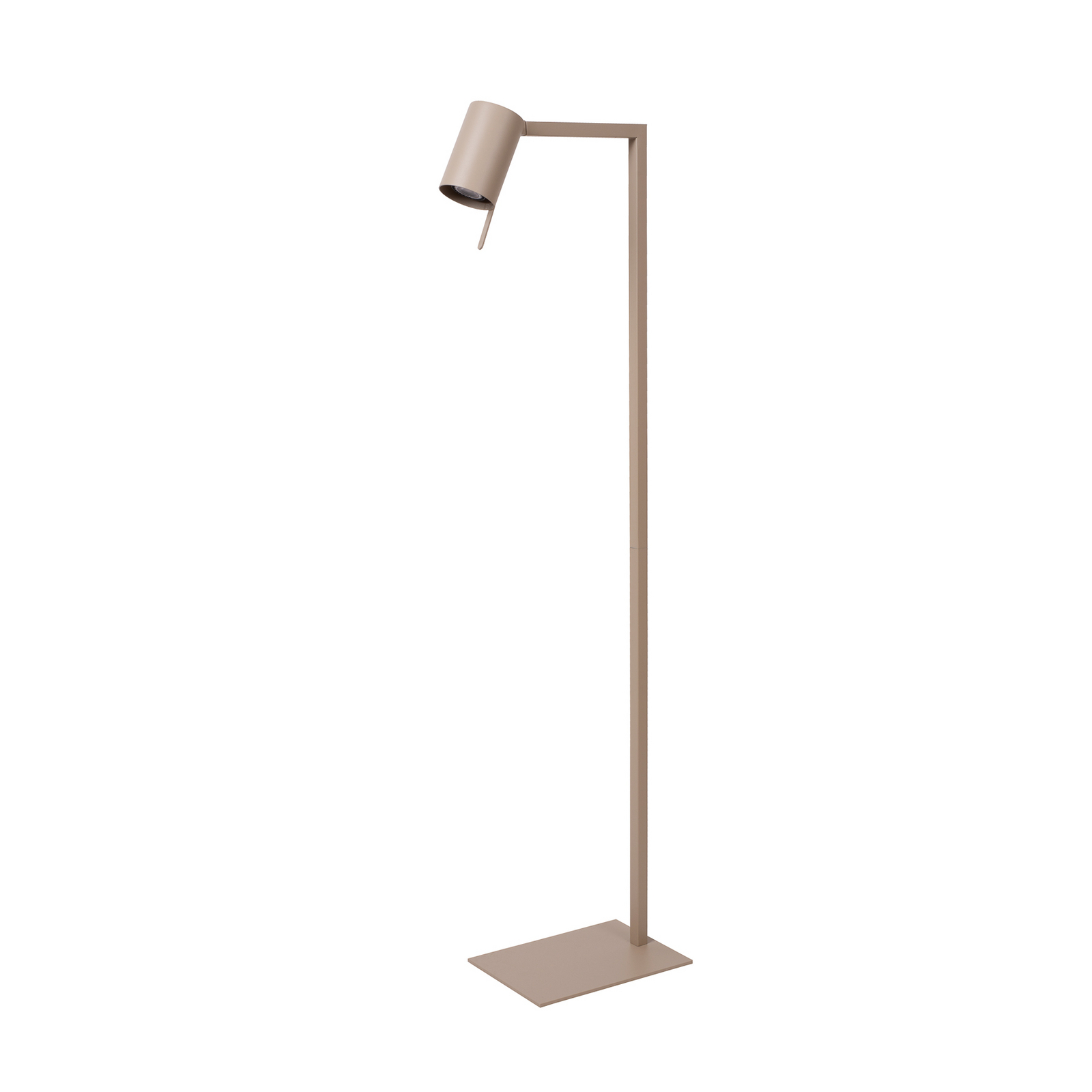 Vloerlamp Lesley, taupe, hoogte 130 cm, metaal
