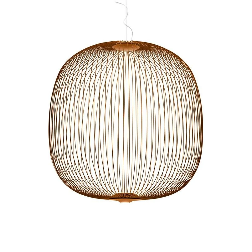 Foscarini - Spokes 2 Large LED Pendelleuchte Dimmbar Kupfer