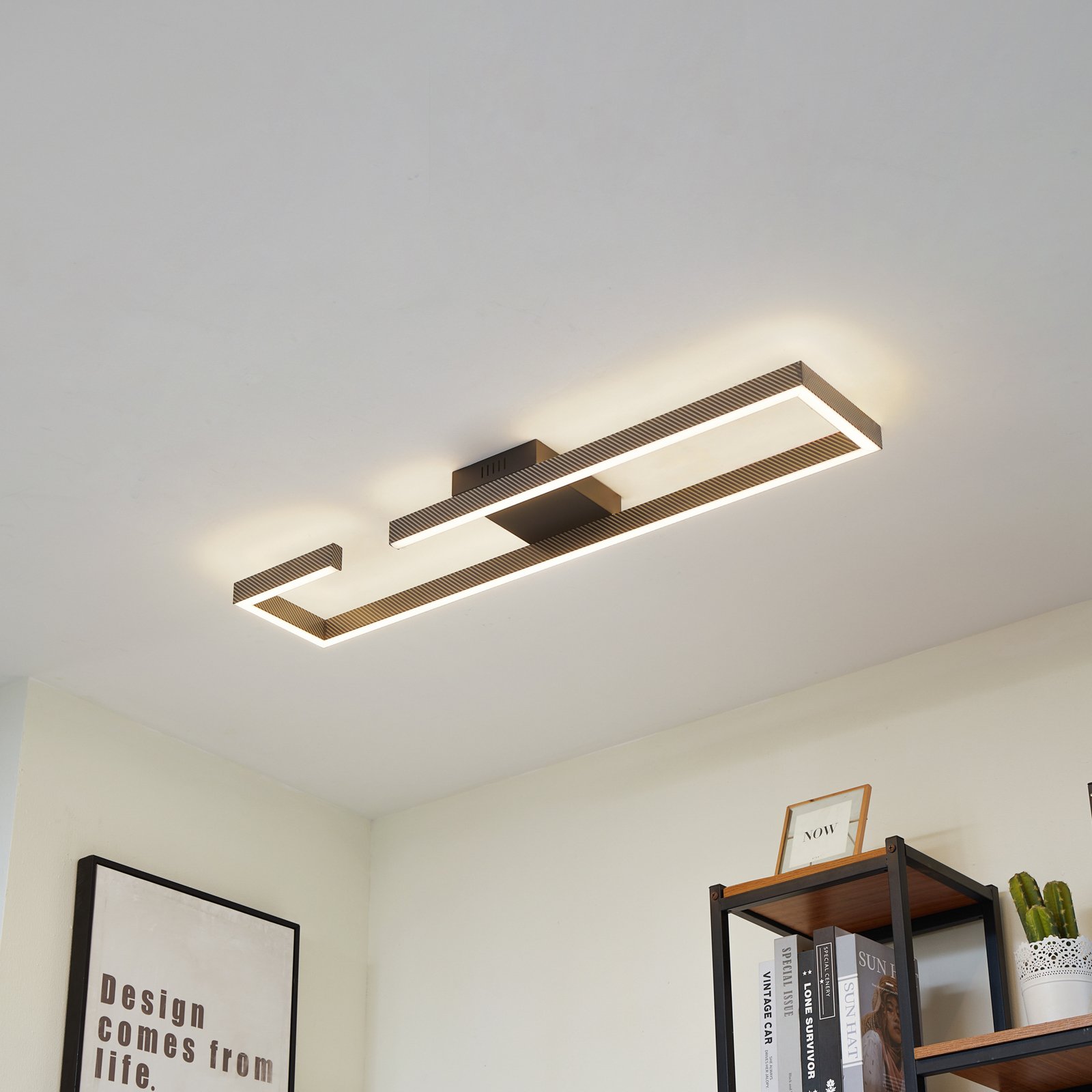 Yvor LED Plafond Svart - Lucande