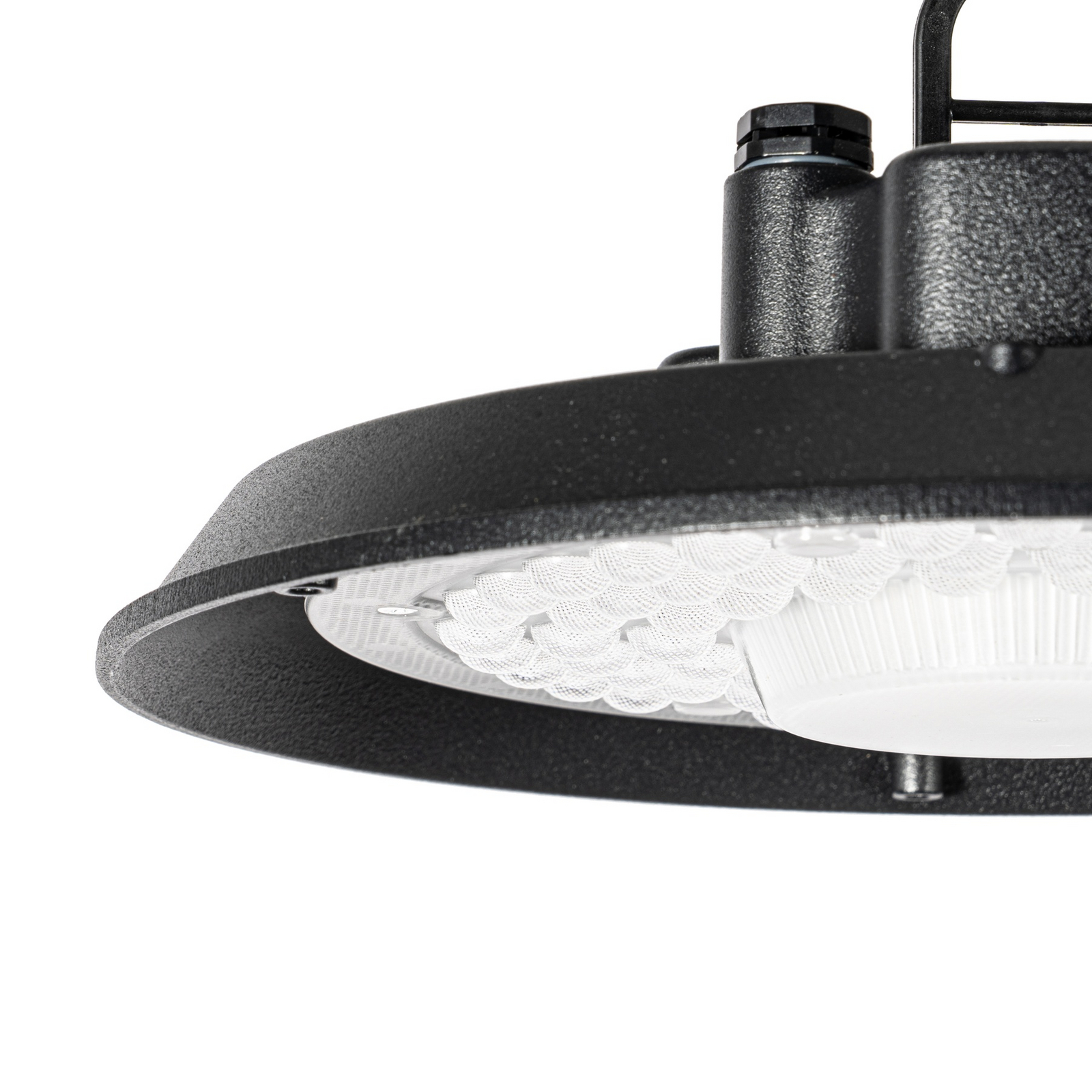 Reflektor do hali LED Prios Maikel, czarny, 100 W, 13500 lm, IP65