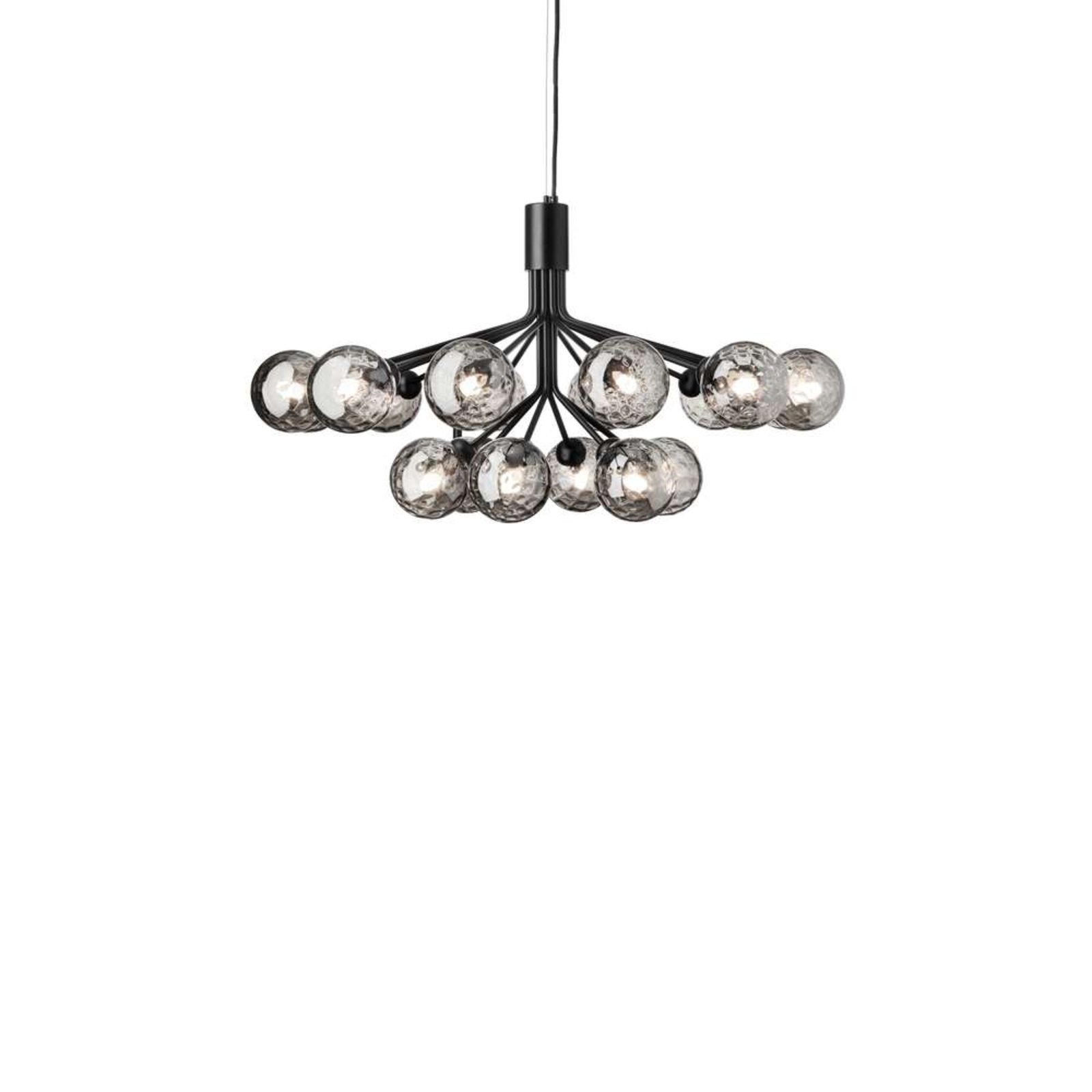 Apiales 18 Candelabro Satin Black/Optic Smoked - Nuura