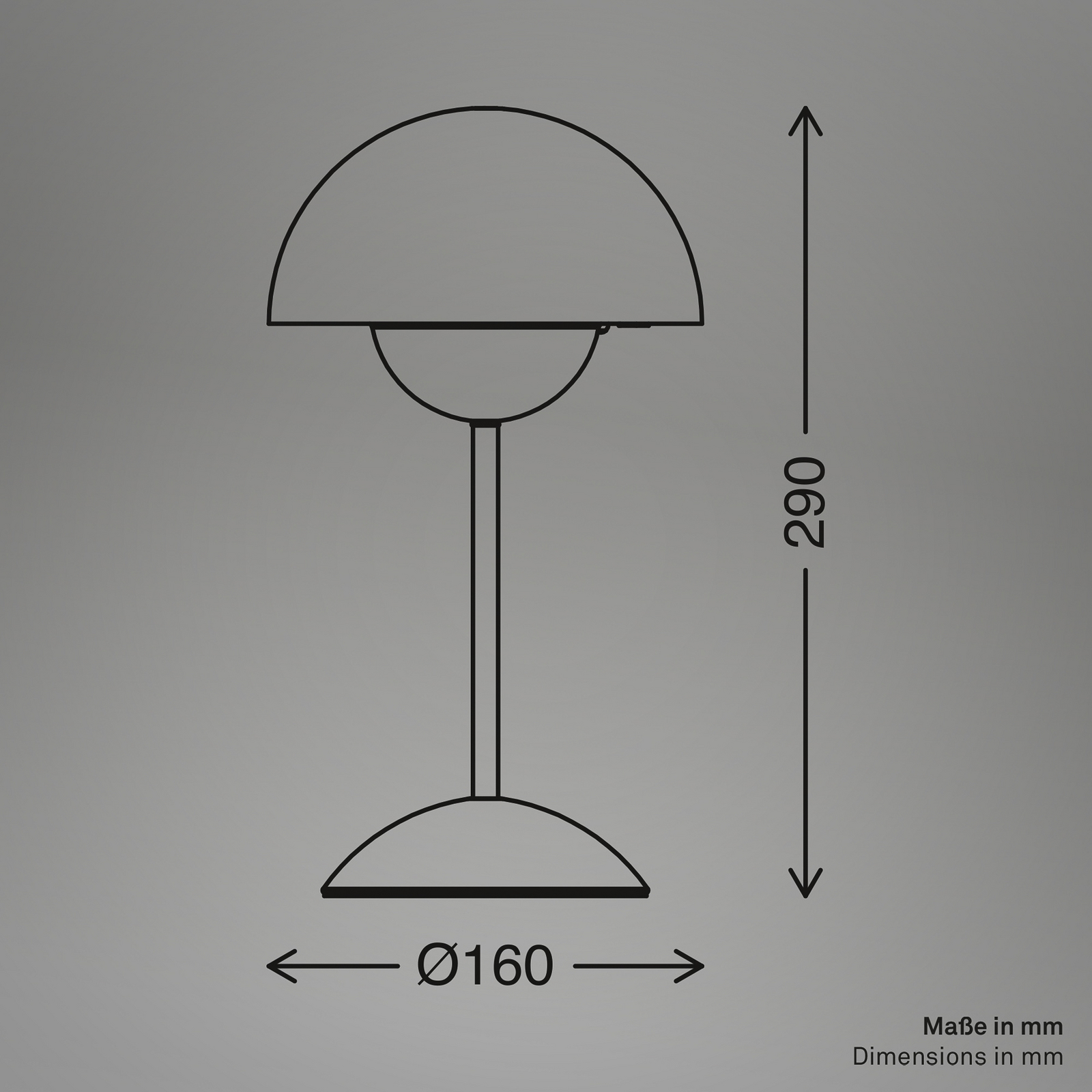 Lampa de masă cu LED și baterie Kugle, albă, metal, IP44, dimabil