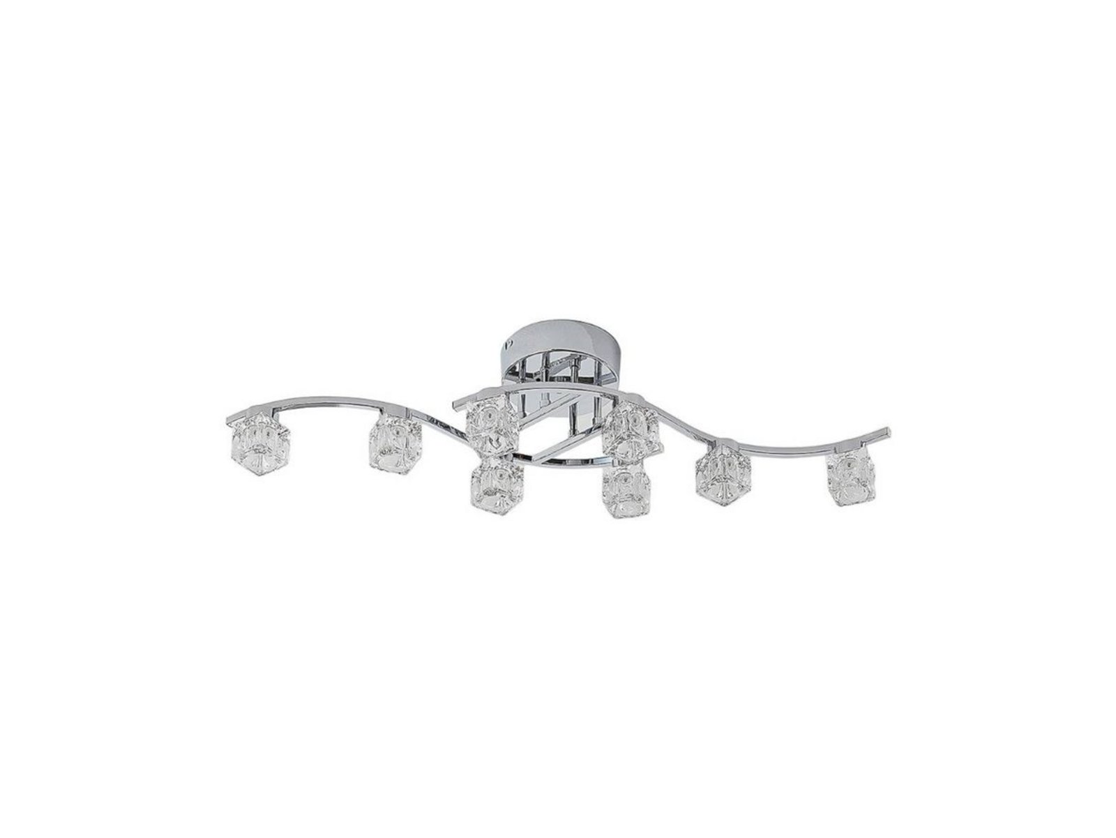 Yaro LED Stropné Lampa Clear/Chrome - Lindby