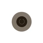 Knikerboker LED wall lamp DoppioZero, cream/brown, Ø 30 cm