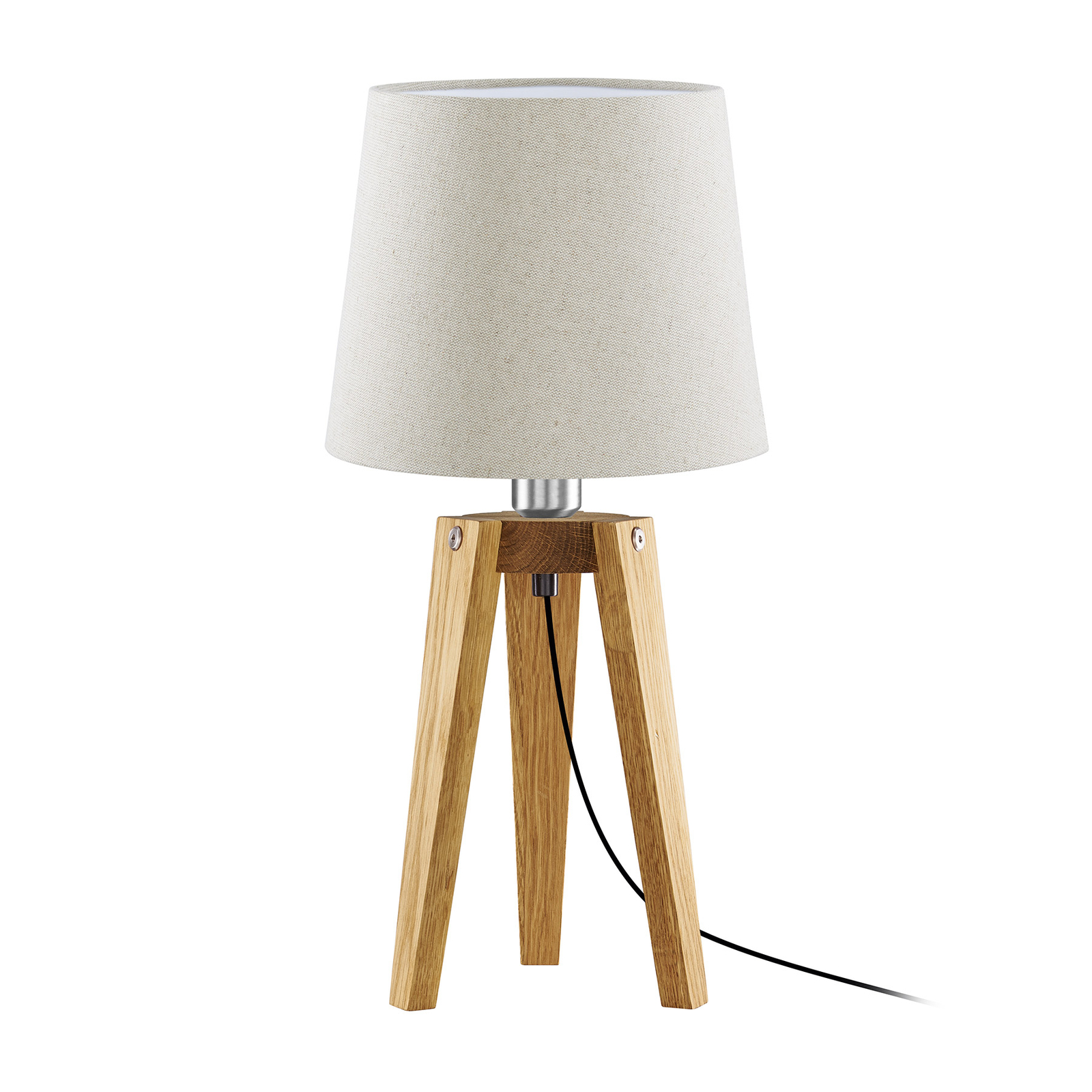 HerzBlut Anni bordslampa, ek oljad/antikvit