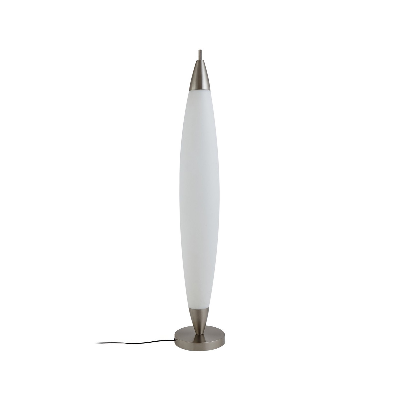 Lucande LED-Stehleuchte Tarell, weiß/nickel, Höhe 146cm