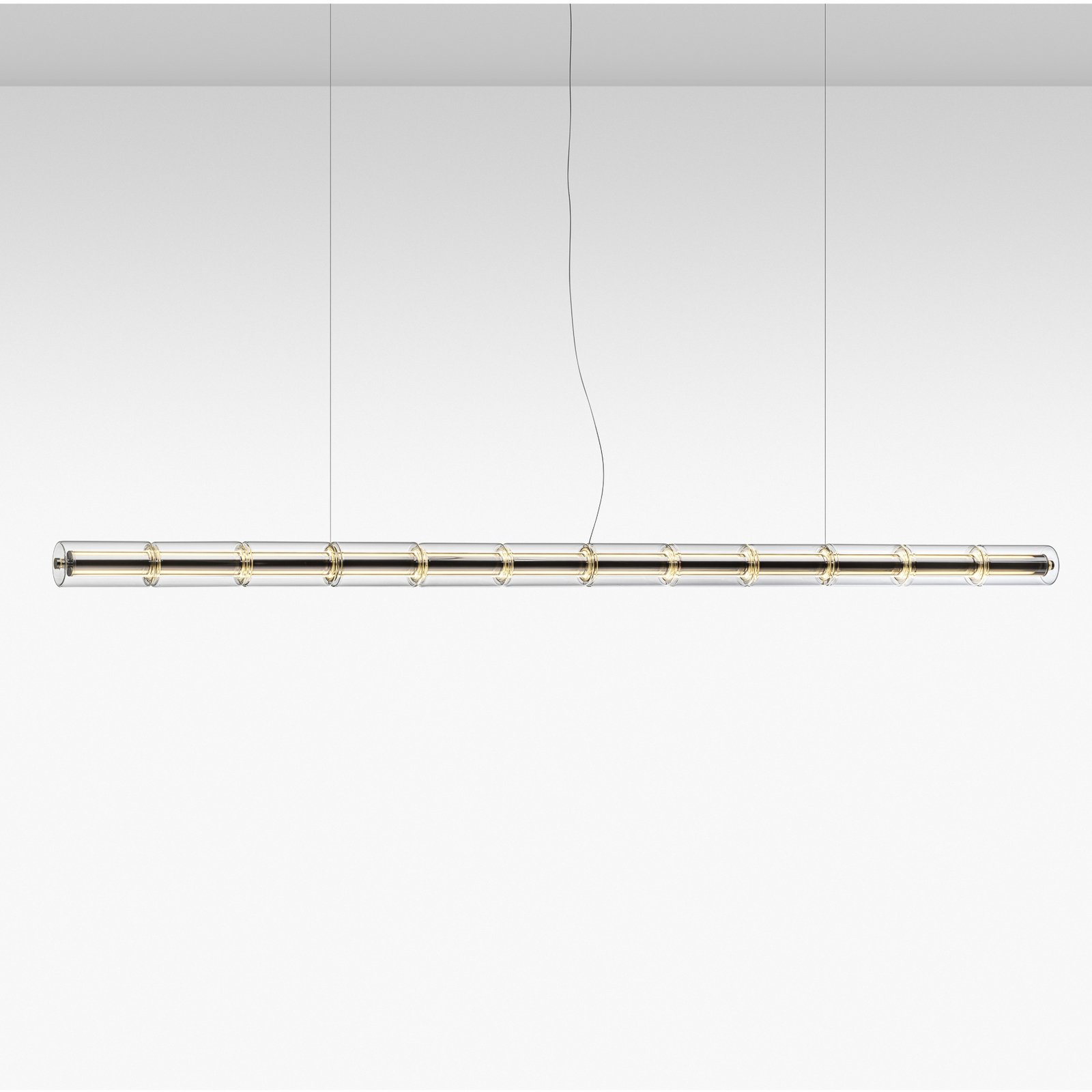 FLOS LED pendant light LUCE CILINDRICA S3, glass