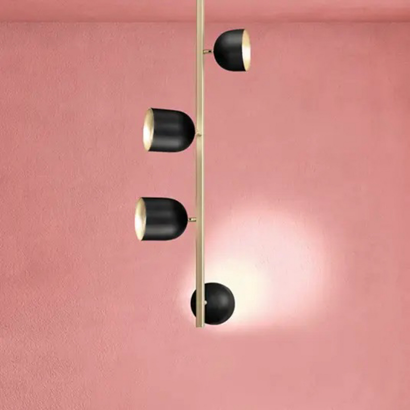Marchetti Plafonieră LED Dome verticală 103 cm alb - Camera de zi / sufragerie - modern - alb auriu - Metal