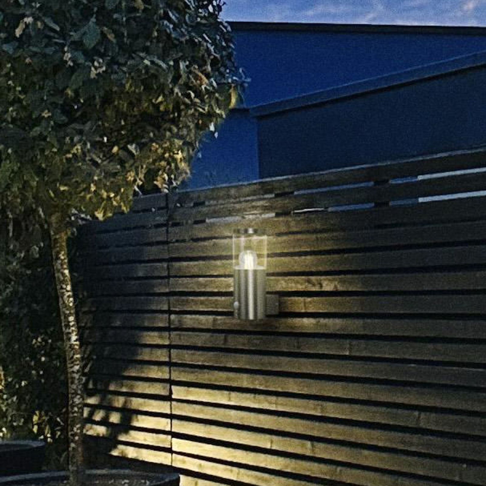 Luminária de parede exterior LEDVANCE EnduraClassic Ebro Sensor cinzento
