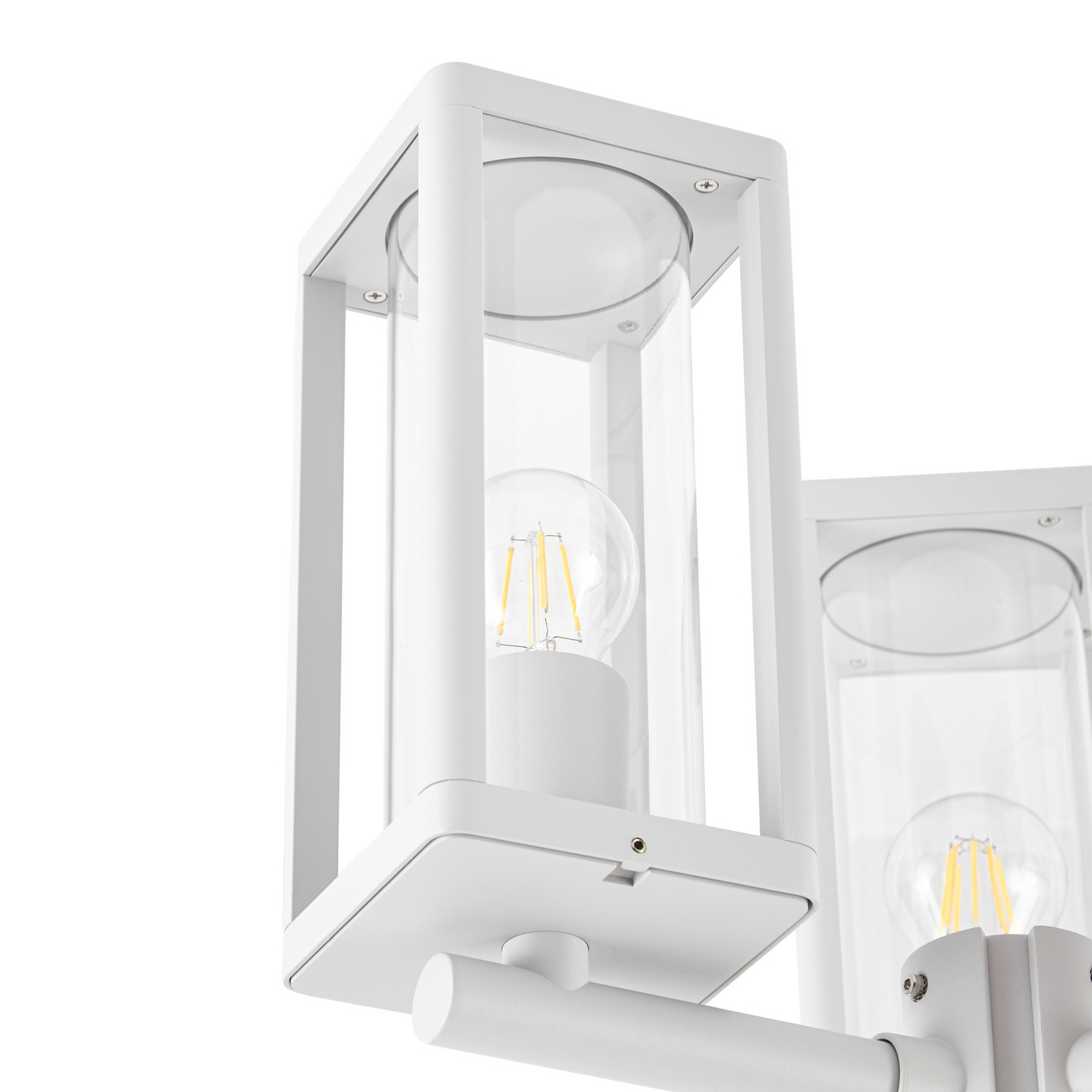 Candeeiro de exterior Siveta, altura 240 cm, 3 lâmpadas, cinzento claro - Candeeiro de exterior Siveta, altura 240 cm, 3 lâmpadas, cinzento claro -