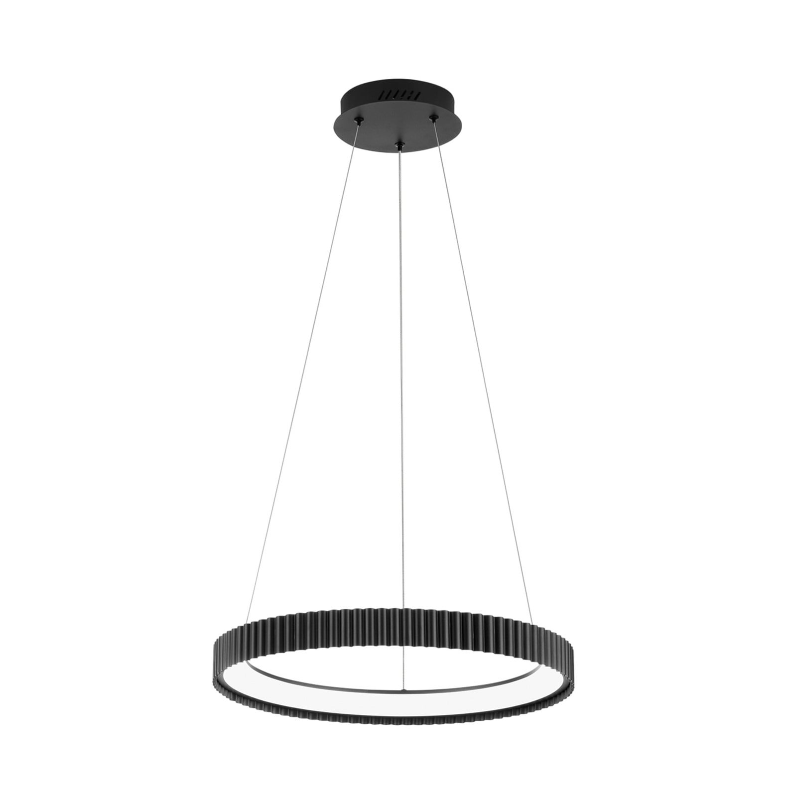 Luce Ambiente Design Lampă suspendată LED Niike negru Ø 50 cm metal CCT - Camera de zi / sufragerie - Modern