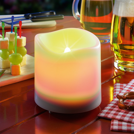 Candela solare a LED bianca Candle Light