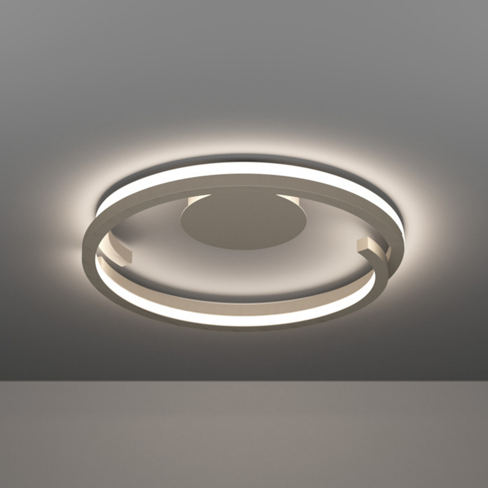Plafonnier LED EGLO MEZZOMONTE, beige, Ø 48 cm, CCT Plafonnier LED EGLO MEZZOMONTE, beige, Ø 48 cm, CCT