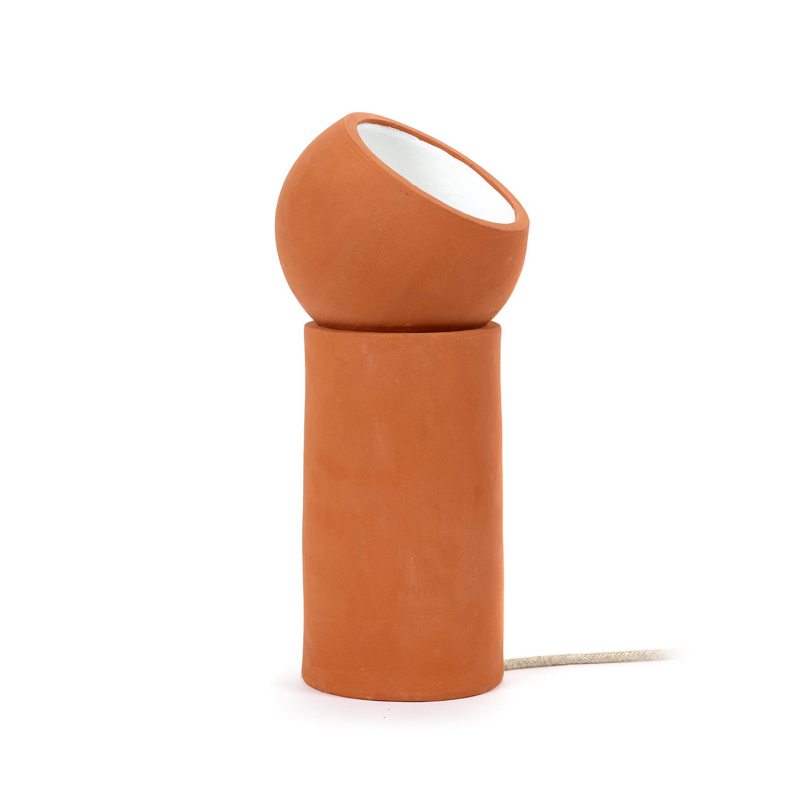 TERRA M bordlampe, terrakotta, højde 39 cm, E27 – Serax