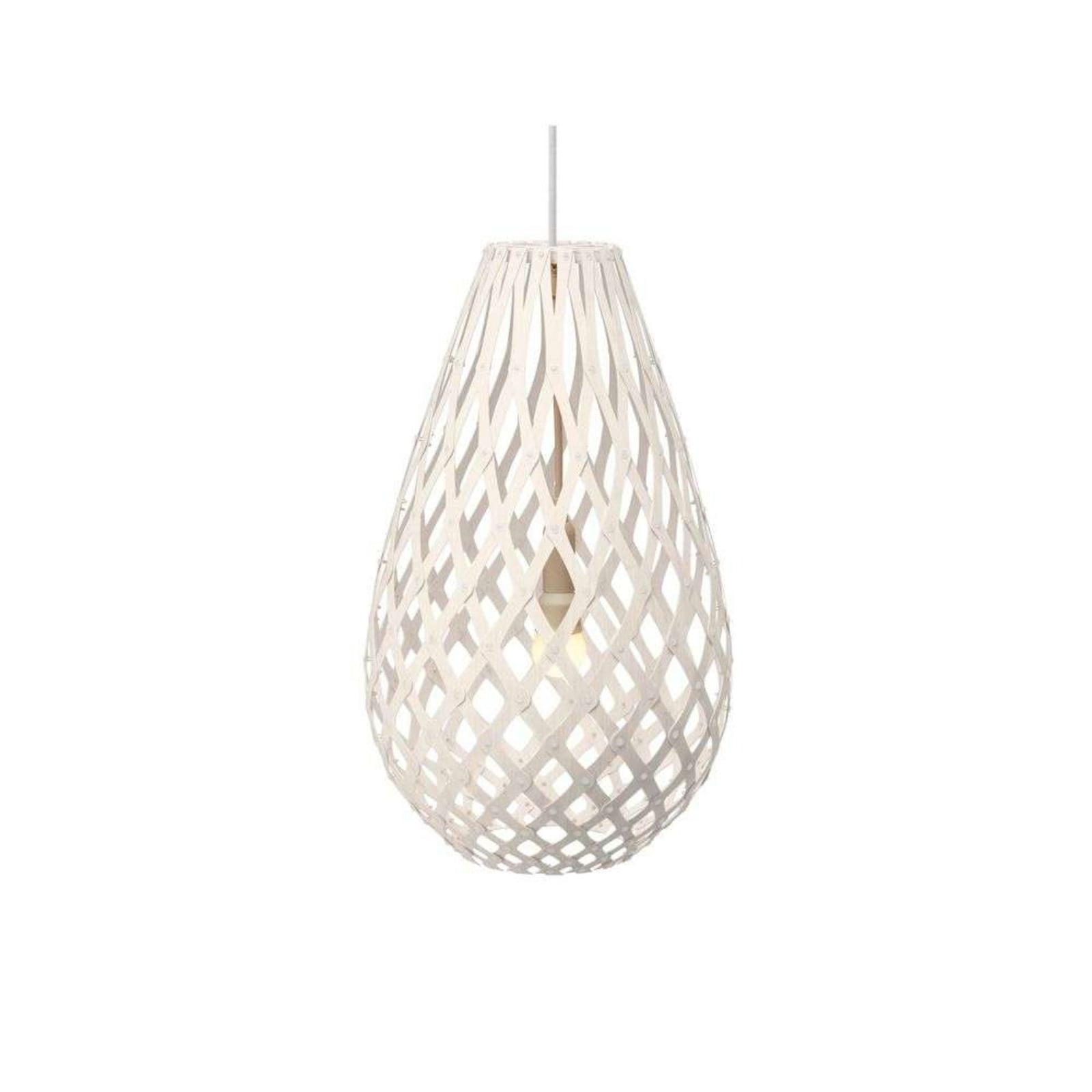 Koura Taklampa H50 Vit 2 Sidor david trubridge - Vardagsrum - Bambu