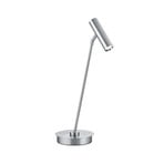 Tom Pro LED galda lampa, matēts niķelis, augstums 47 cm, CCT, dimmeris