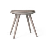 Chaise, grise, hêtre/cuir, hauteur 47 cm - Mater